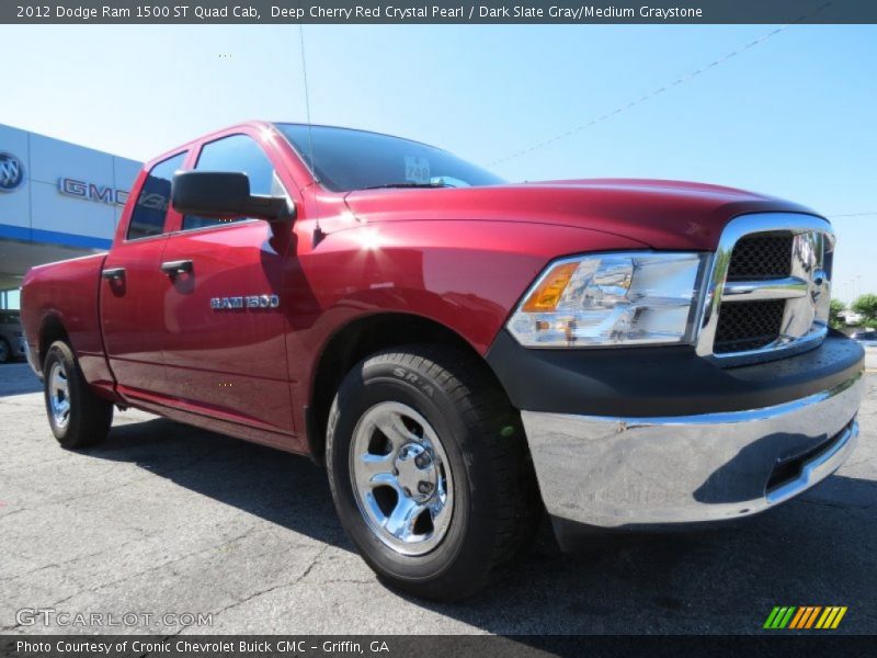 Deep Cherry Red Crystal Pearl / Dark Slate Gray/Medium Graystone 2012 Dodge Ram 1500 ST Quad Cab