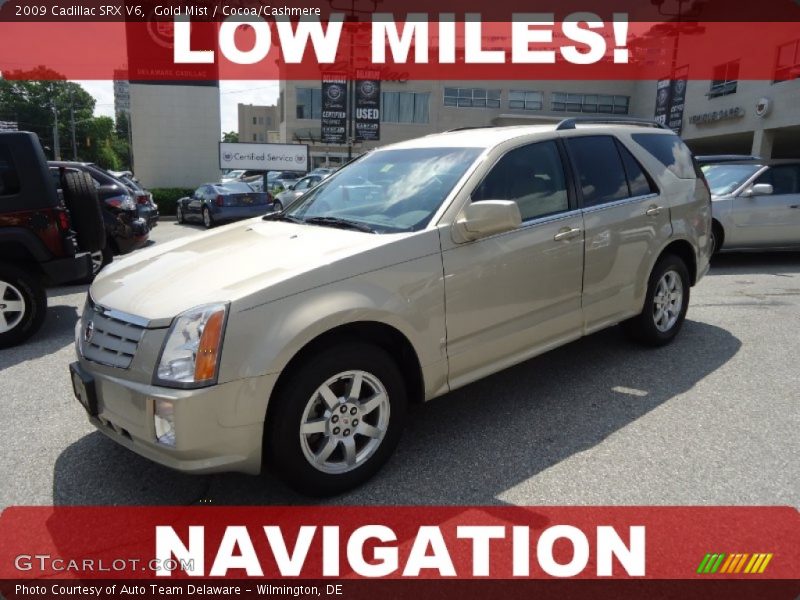 Gold Mist / Cocoa/Cashmere 2009 Cadillac SRX V6