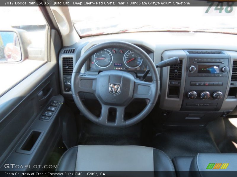 Deep Cherry Red Crystal Pearl / Dark Slate Gray/Medium Graystone 2012 Dodge Ram 1500 ST Quad Cab
