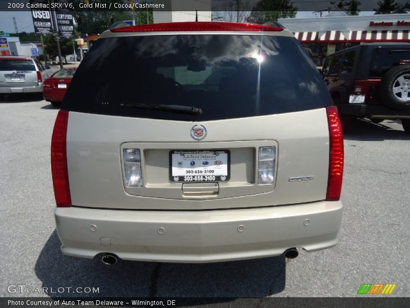 Gold Mist / Cocoa/Cashmere 2009 Cadillac SRX V6