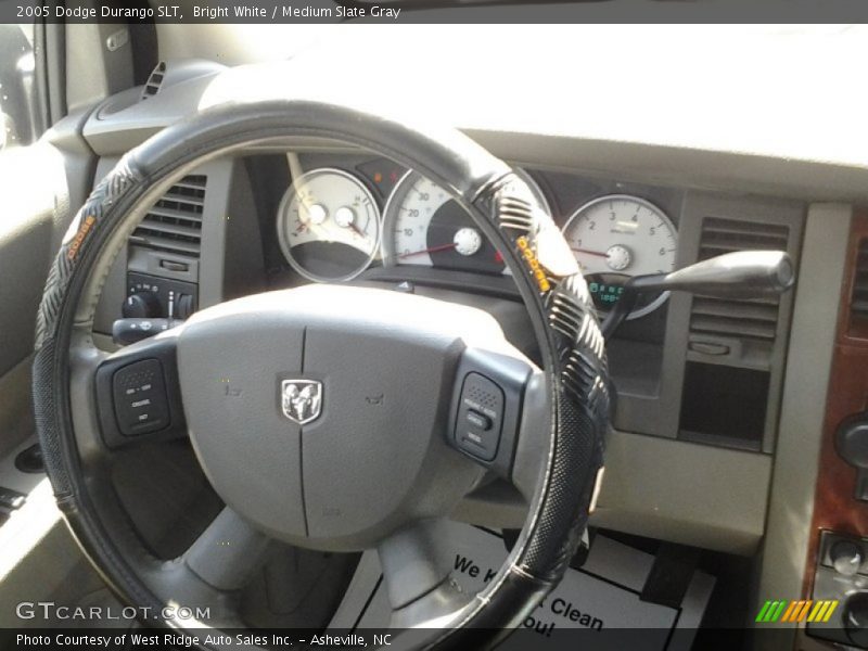 Bright White / Medium Slate Gray 2005 Dodge Durango SLT