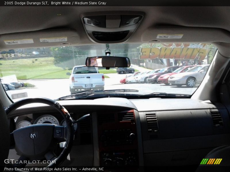 Bright White / Medium Slate Gray 2005 Dodge Durango SLT