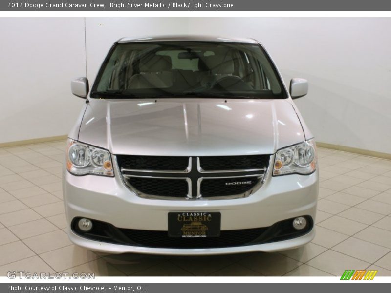Bright Silver Metallic / Black/Light Graystone 2012 Dodge Grand Caravan Crew