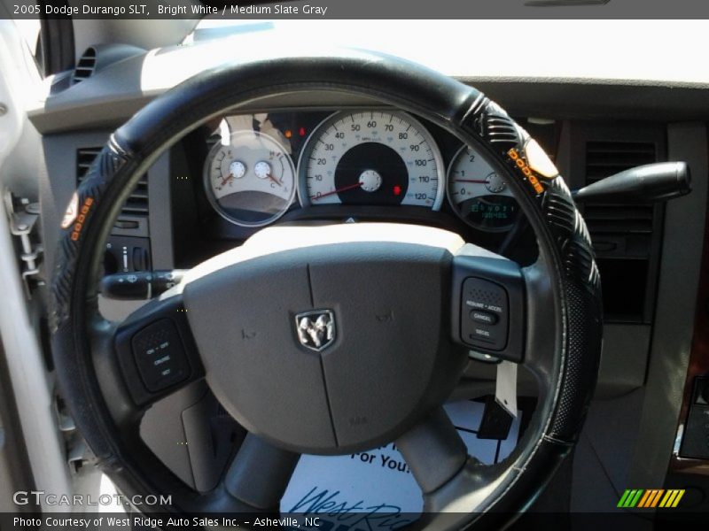 Bright White / Medium Slate Gray 2005 Dodge Durango SLT