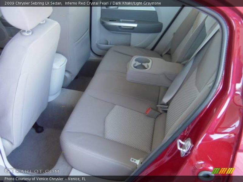 Inferno Red Crystal Pearl / Dark Khaki/Light Graystone 2009 Chrysler Sebring LX Sedan