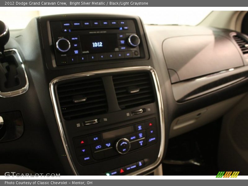 Bright Silver Metallic / Black/Light Graystone 2012 Dodge Grand Caravan Crew