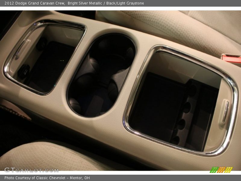 Bright Silver Metallic / Black/Light Graystone 2012 Dodge Grand Caravan Crew