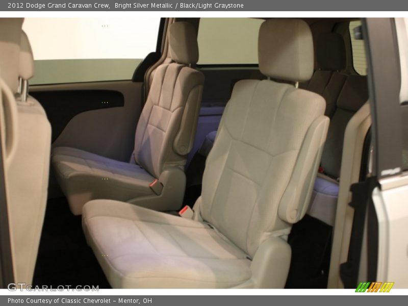 Bright Silver Metallic / Black/Light Graystone 2012 Dodge Grand Caravan Crew