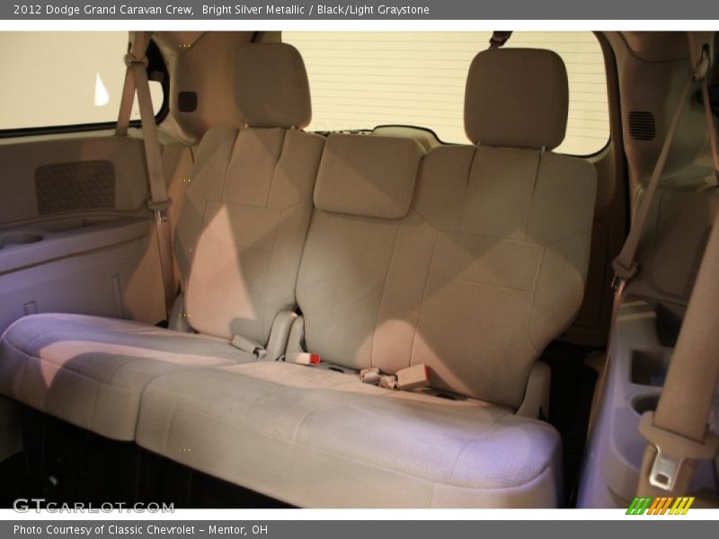 Bright Silver Metallic / Black/Light Graystone 2012 Dodge Grand Caravan Crew