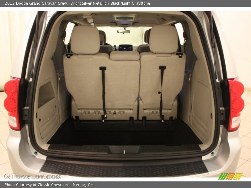 Bright Silver Metallic / Black/Light Graystone 2012 Dodge Grand Caravan Crew
