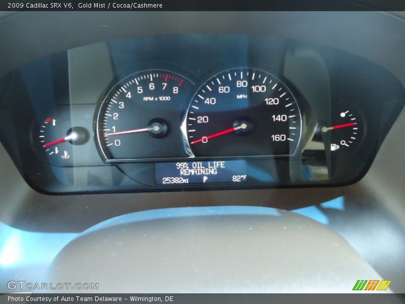 Gold Mist / Cocoa/Cashmere 2009 Cadillac SRX V6