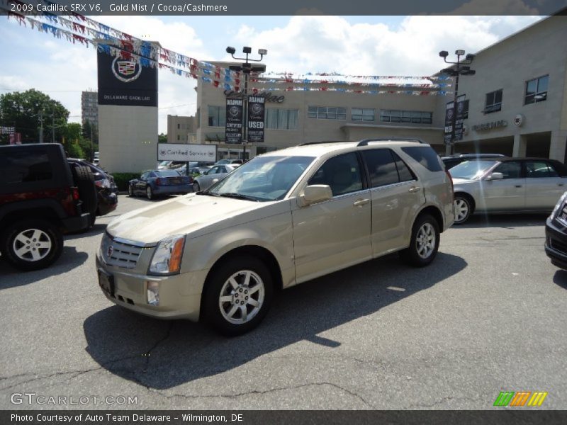 Gold Mist / Cocoa/Cashmere 2009 Cadillac SRX V6