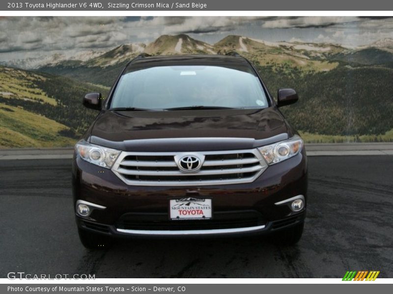 Sizzling Crimson Mica / Sand Beige 2013 Toyota Highlander V6 4WD