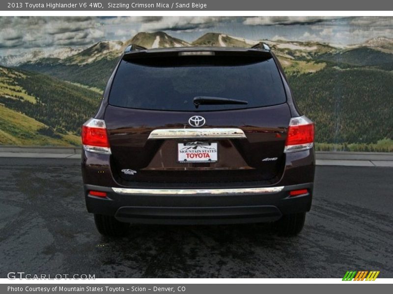 Sizzling Crimson Mica / Sand Beige 2013 Toyota Highlander V6 4WD