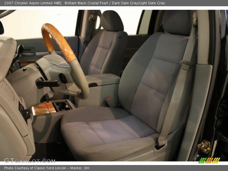 Brilliant Black Crystal Pearl / Dark Slate Gray/Light Slate Gray 2007 Chrysler Aspen Limited 4WD