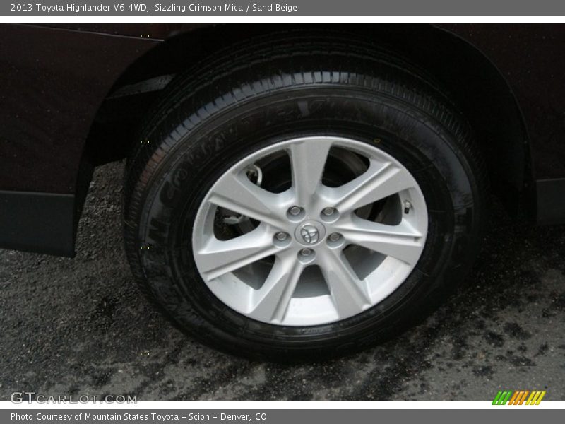 Sizzling Crimson Mica / Sand Beige 2013 Toyota Highlander V6 4WD