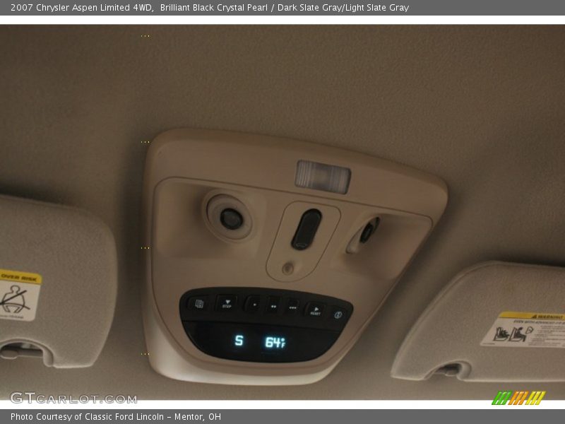 Brilliant Black Crystal Pearl / Dark Slate Gray/Light Slate Gray 2007 Chrysler Aspen Limited 4WD
