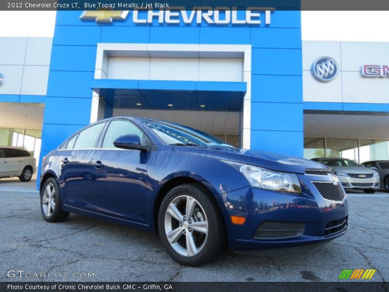 Blue Topaz Metallic / Jet Black 2012 Chevrolet Cruze LT
