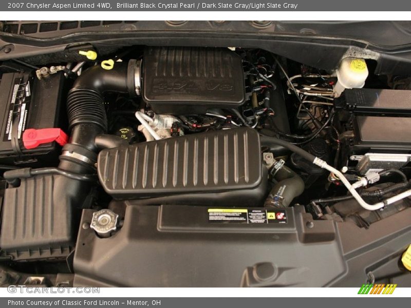 Brilliant Black Crystal Pearl / Dark Slate Gray/Light Slate Gray 2007 Chrysler Aspen Limited 4WD