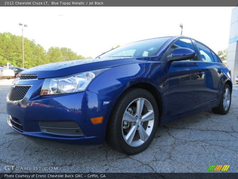 Blue Topaz Metallic / Jet Black 2012 Chevrolet Cruze LT