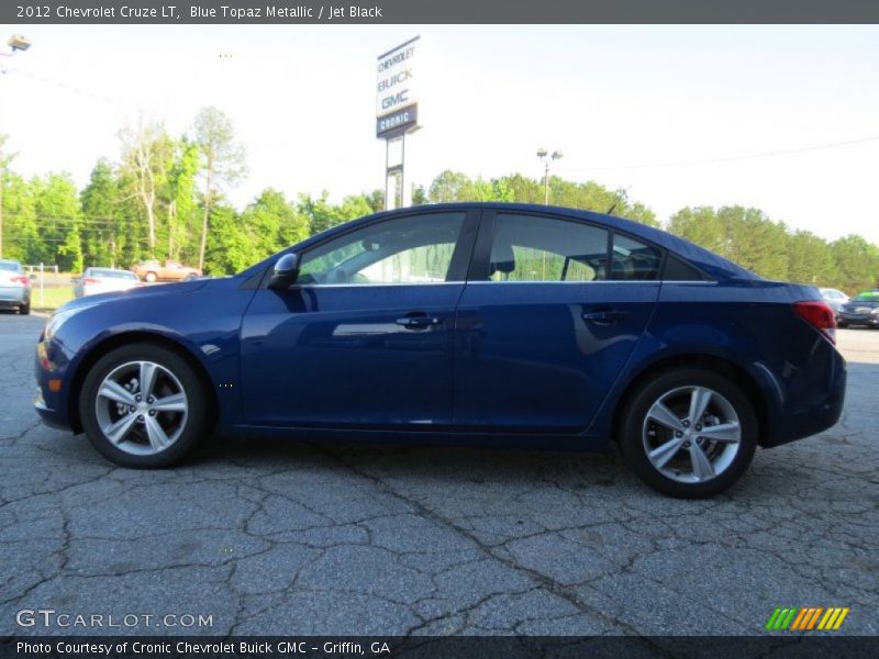 Blue Topaz Metallic / Jet Black 2012 Chevrolet Cruze LT