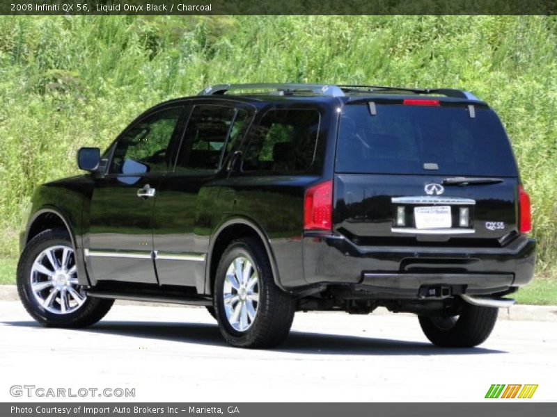 Liquid Onyx Black / Charcoal 2008 Infiniti QX 56