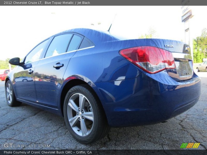 Blue Topaz Metallic / Jet Black 2012 Chevrolet Cruze LT