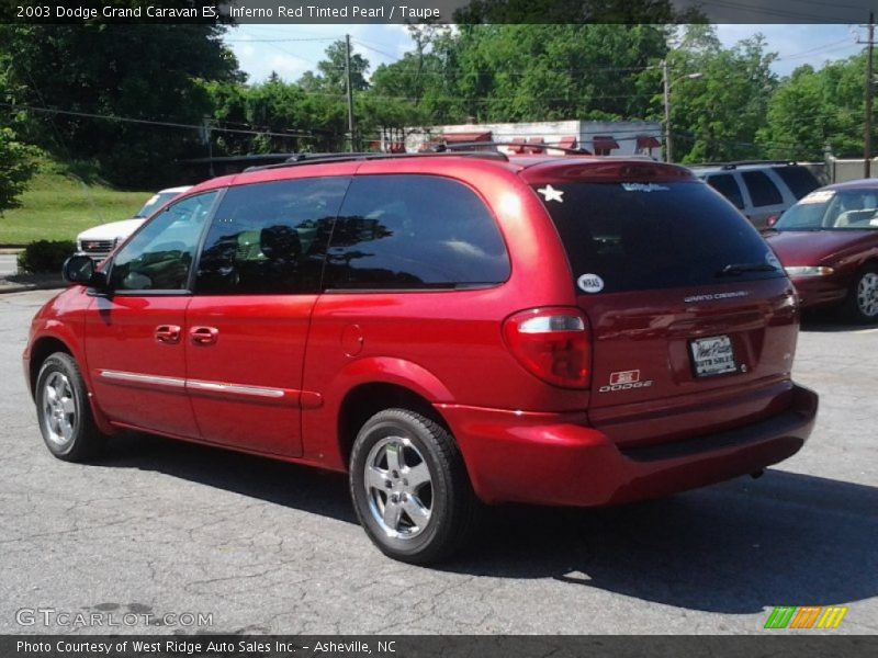 Inferno Red Tinted Pearl / Taupe 2003 Dodge Grand Caravan ES