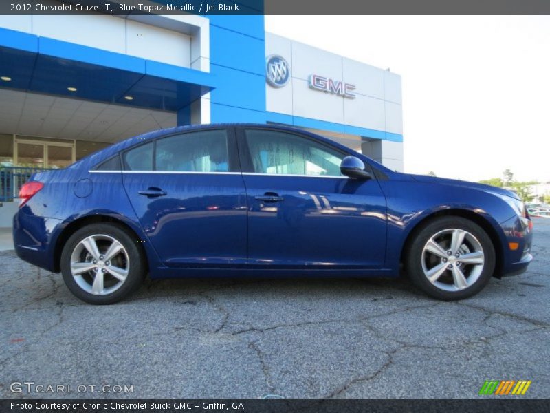 Blue Topaz Metallic / Jet Black 2012 Chevrolet Cruze LT
