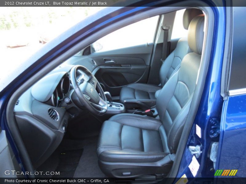 Blue Topaz Metallic / Jet Black 2012 Chevrolet Cruze LT