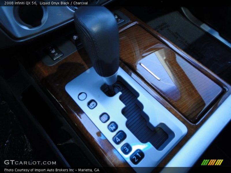 Liquid Onyx Black / Charcoal 2008 Infiniti QX 56