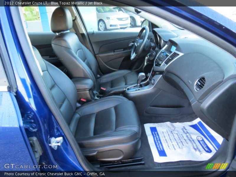 Blue Topaz Metallic / Jet Black 2012 Chevrolet Cruze LT