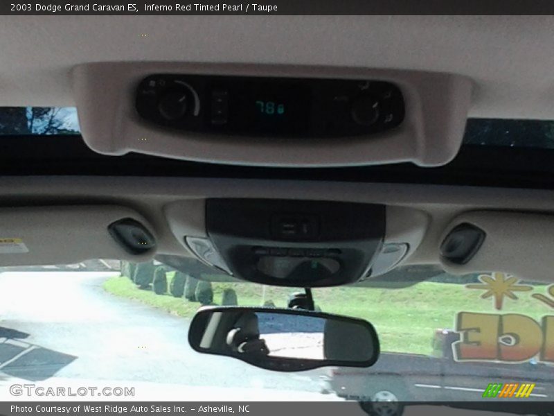 Inferno Red Tinted Pearl / Taupe 2003 Dodge Grand Caravan ES