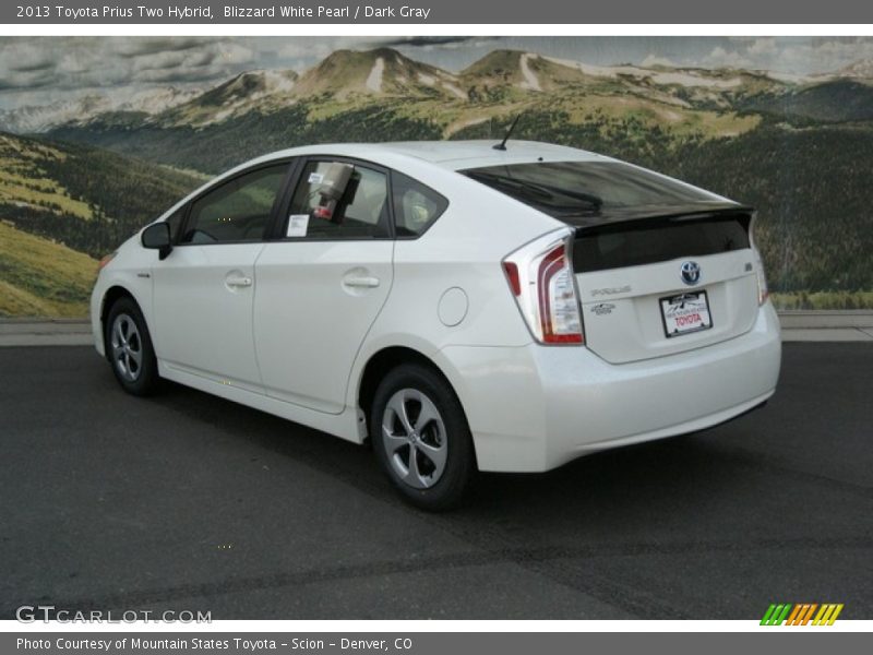 Blizzard White Pearl / Dark Gray 2013 Toyota Prius Two Hybrid