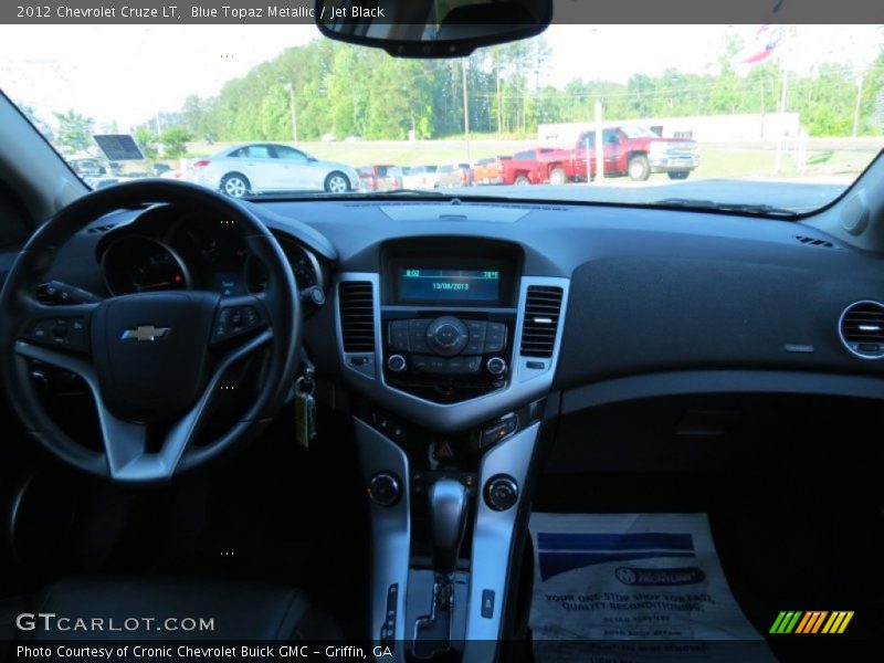 Blue Topaz Metallic / Jet Black 2012 Chevrolet Cruze LT
