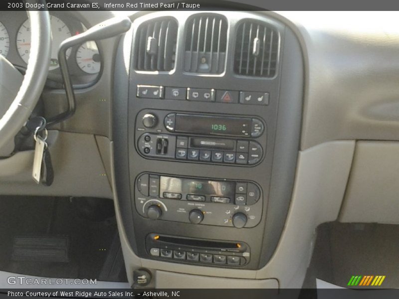 Inferno Red Tinted Pearl / Taupe 2003 Dodge Grand Caravan ES