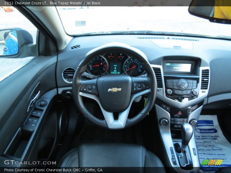 Blue Topaz Metallic / Jet Black 2012 Chevrolet Cruze LT