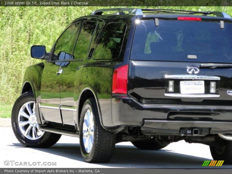Liquid Onyx Black / Charcoal 2008 Infiniti QX 56