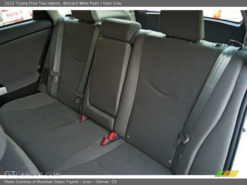 Blizzard White Pearl / Dark Gray 2013 Toyota Prius Two Hybrid