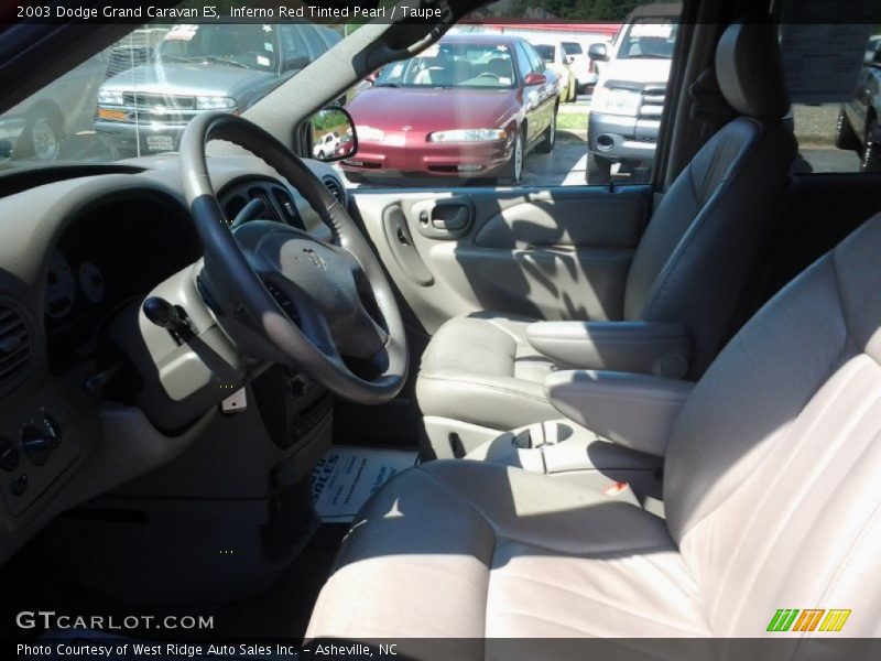 Inferno Red Tinted Pearl / Taupe 2003 Dodge Grand Caravan ES