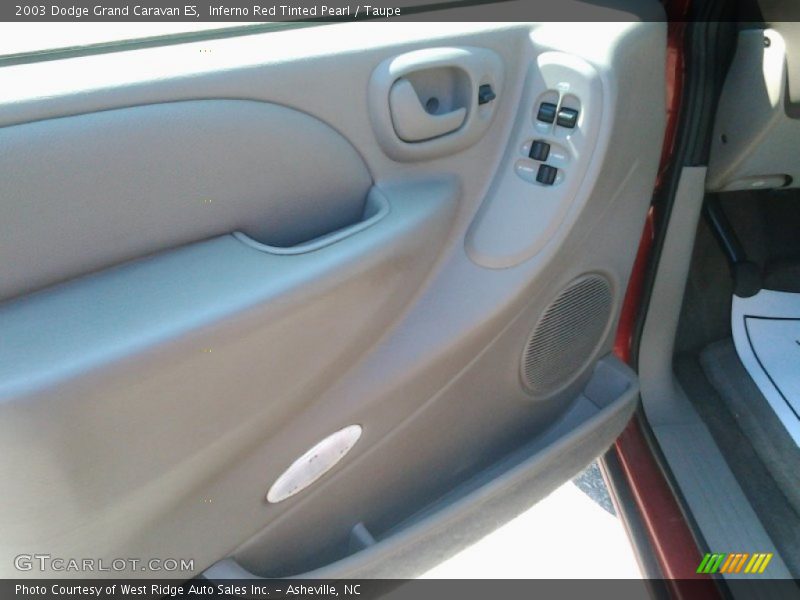 Inferno Red Tinted Pearl / Taupe 2003 Dodge Grand Caravan ES