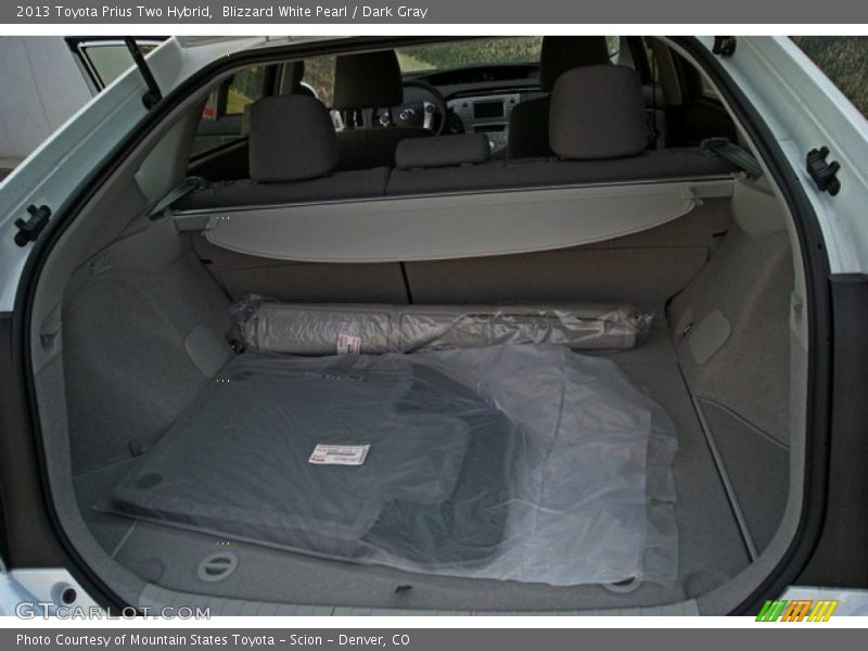 Blizzard White Pearl / Dark Gray 2013 Toyota Prius Two Hybrid