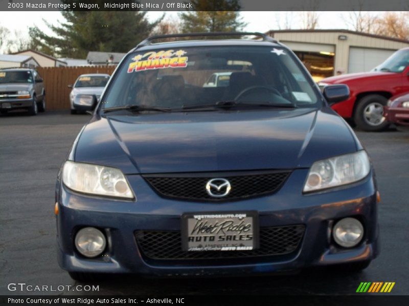 Midnight Blue Mica / Off Black 2003 Mazda Protege 5 Wagon
