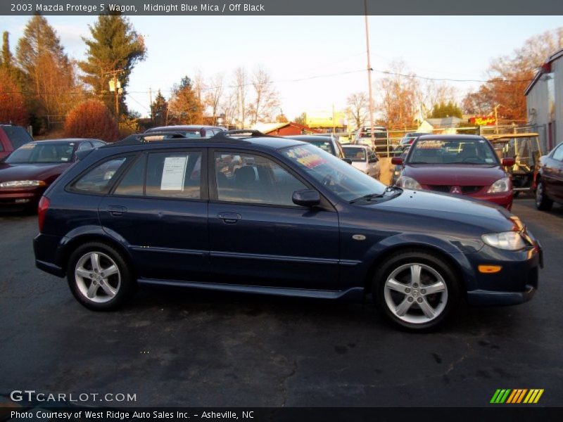 Midnight Blue Mica / Off Black 2003 Mazda Protege 5 Wagon