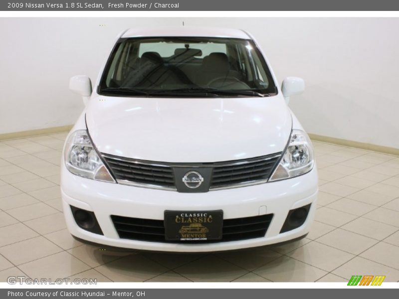 Fresh Powder / Charcoal 2009 Nissan Versa 1.8 SL Sedan