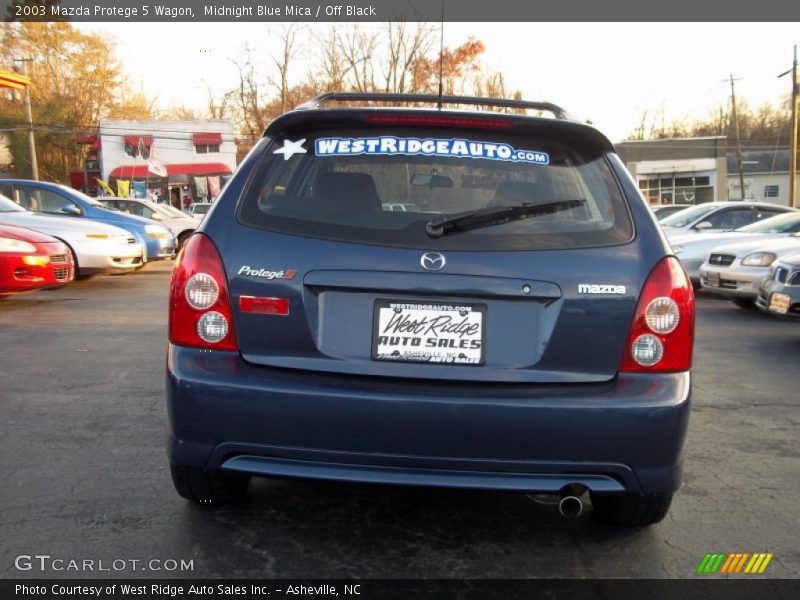 Midnight Blue Mica / Off Black 2003 Mazda Protege 5 Wagon