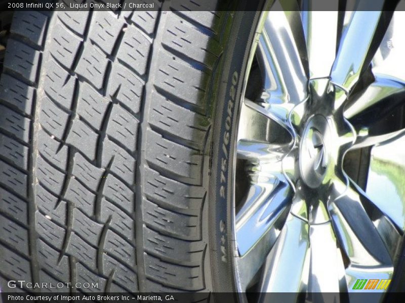 Liquid Onyx Black / Charcoal 2008 Infiniti QX 56
