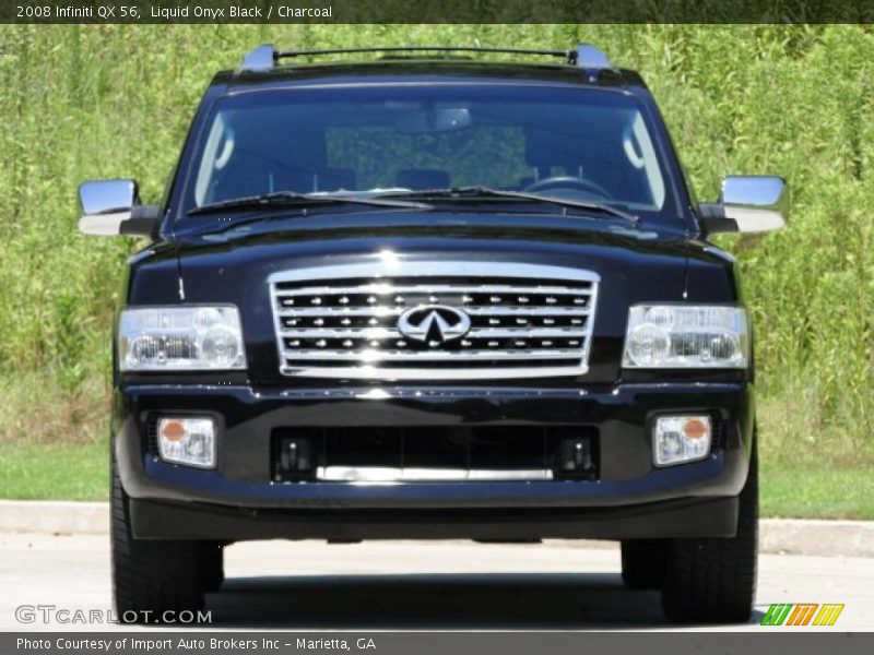 Liquid Onyx Black / Charcoal 2008 Infiniti QX 56