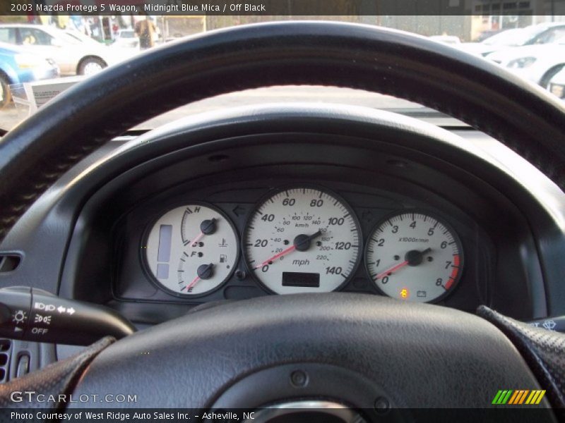 Midnight Blue Mica / Off Black 2003 Mazda Protege 5 Wagon
