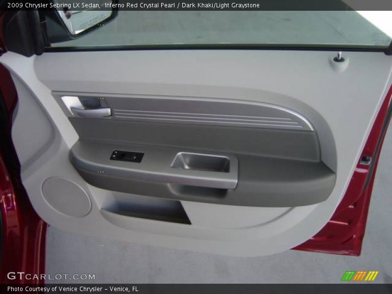 Inferno Red Crystal Pearl / Dark Khaki/Light Graystone 2009 Chrysler Sebring LX Sedan